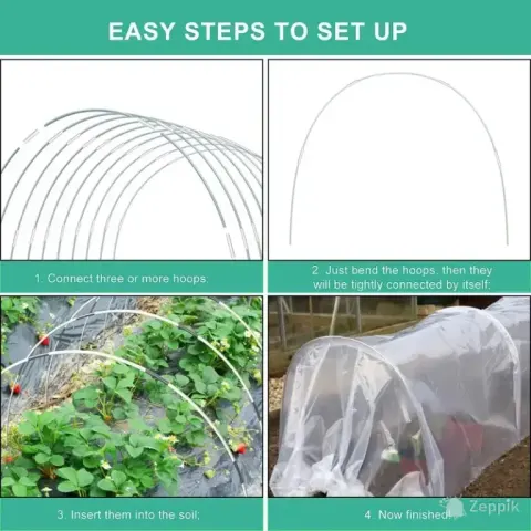 Polytunnel minikasvuhoone tunneli komplekt, 30 tk