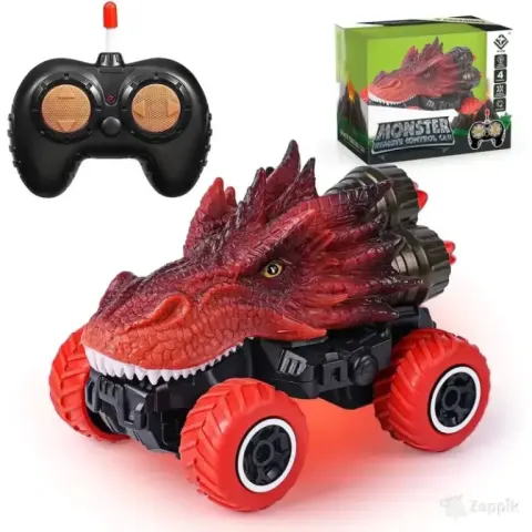 RC auto Dinosaur Vatos, punane/must
