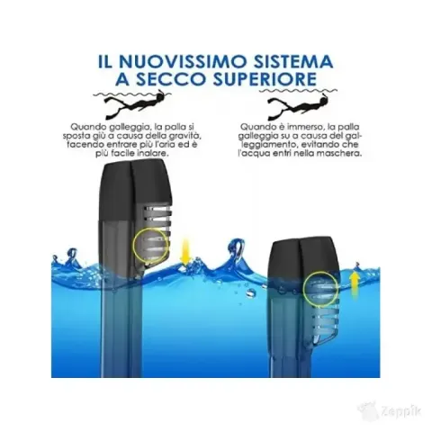 Sukeldumise ja snorgeldamise mask Weisiji, must
