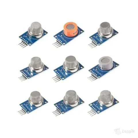 Gaasiandurid MQ seeria Arduino jaoks, andurimoodul, 9 tk