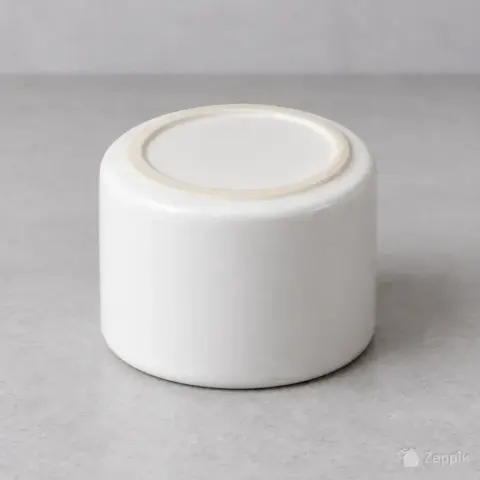 Белый керамический подсвечник 6 см
