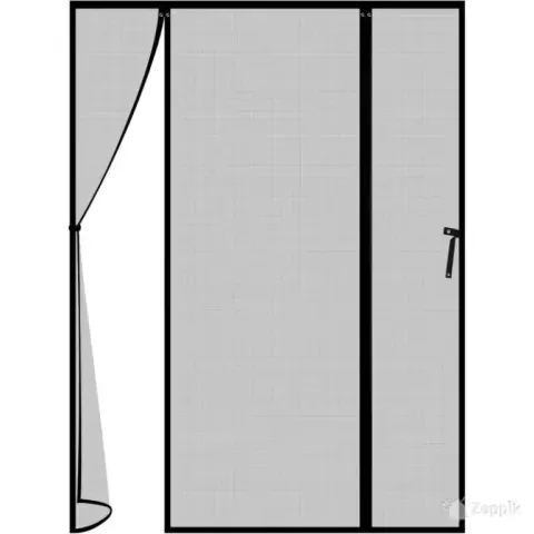 Lineware magnetiline sääsevõrk uksele 152 × 205 cm, must