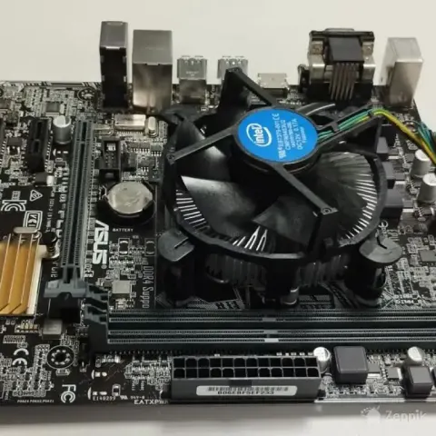 ASUS H110M-PLUS + Intel i5-7600 emaplaat ja protsessor