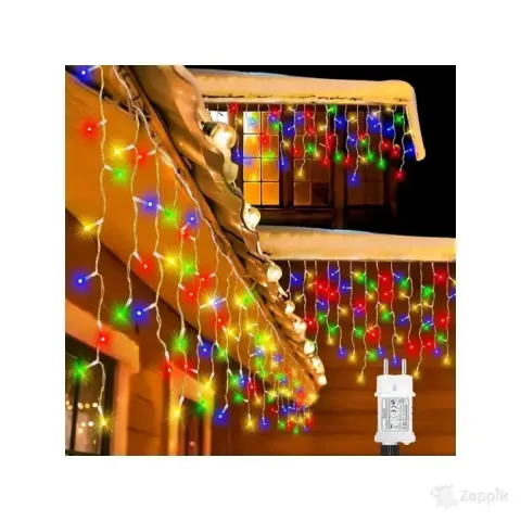 Mitmevärvilised jõulutuled Obovo, 15 m, 630 LED-i 8 režiimiga, õue/tuppa