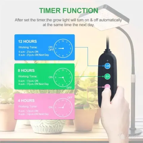 Frgrow LED-taimelamp koos taimeriga