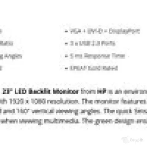 HP E231 23 tolli FHD monitor