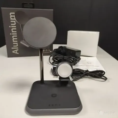 Zens Magnetic + Watch Aluminium Wireless Charger 4-in-1
