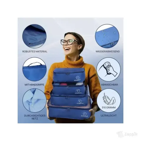 Kurzeco kohvri sisu organiseerija komplekt, 6 tk