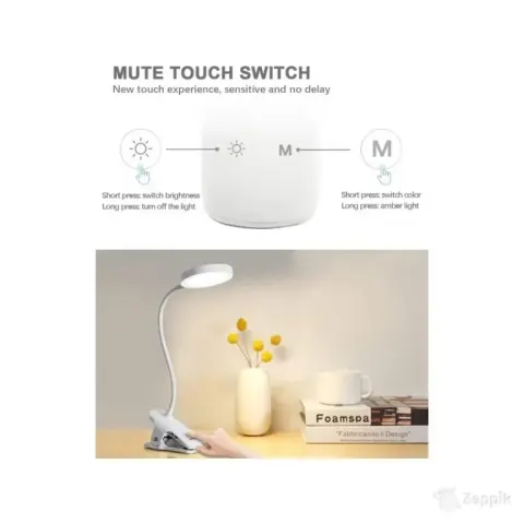 LED lugemislamp klambriga Bteng USB