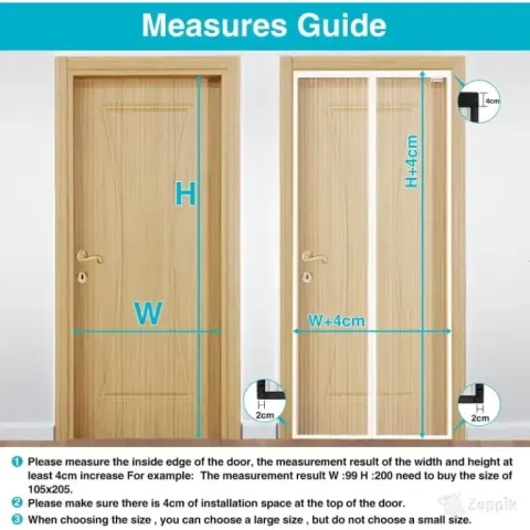 design4door Magnetiline sääsevõrk uksele 80x240 cm, valge