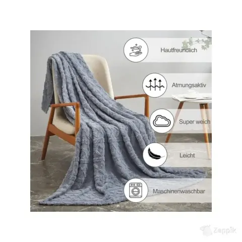 Fliisist tekk, pleed Wongs Bedding, 130 x 150 cm