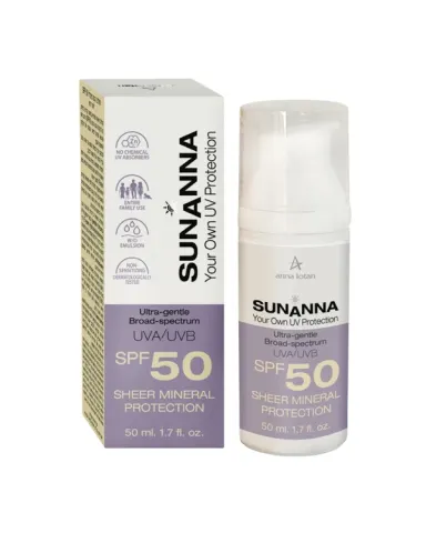 Anna Lotan SunAnna mineraalne päikesekaitsekreem SPF50, 50 ml