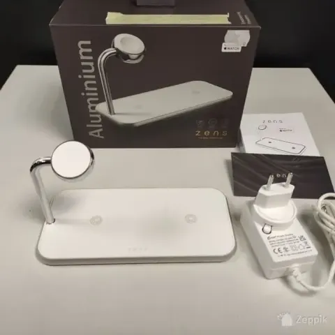Zens Dual Aluminium Wireless Charger + Apple Watch 10W