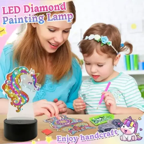 FOHYLOY käsitöökomplekt, teemantmosaiik ja lamp