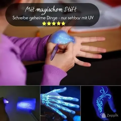 lot uus lichtzauber joonistuslaud uv lamp secret pliiats