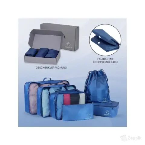Kurzeco kohvri sisu organiseerija komplekt, 6 tk