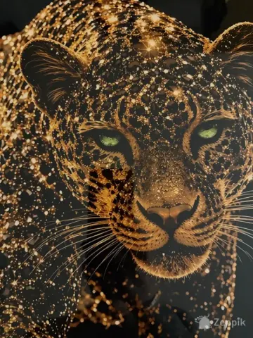 Metallist pilt 4K (aluminium) - leopard
