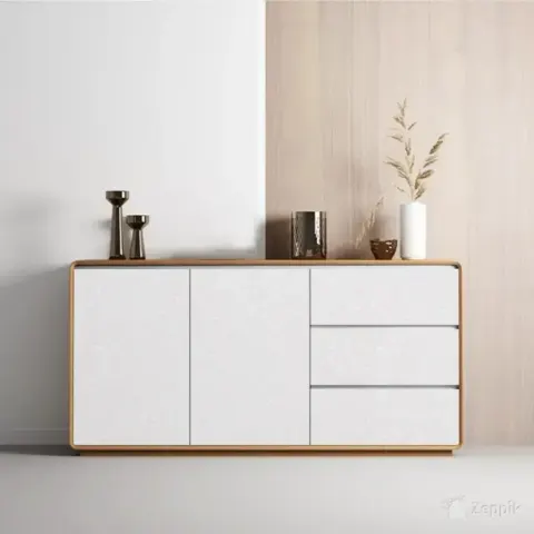 Abyssaly isekleepuv mööblikile, valge, 30 cm x 300 cm