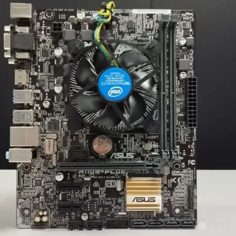 ASUS H110M-PLUS + Intel i5-7600 emaplaat ja protsessor