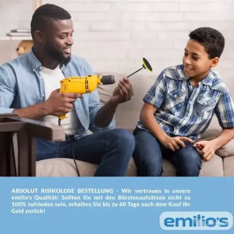 Puuriharjade komplekt Emilio's, 7 tk