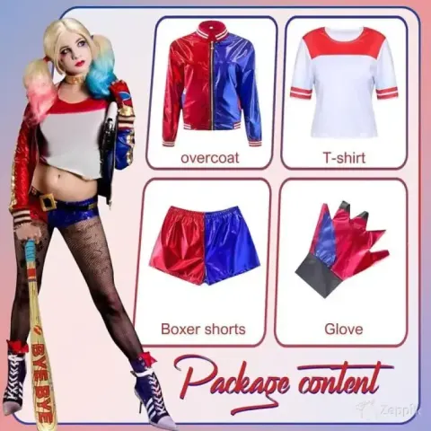 lot uus naiste karnevalikostuum amycute harley queen xxl
