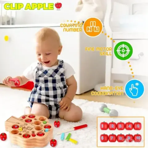 Puidust Montessori hariv mänguasi