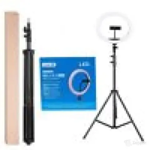 LED rõngaslamp LJJ-26 (26cm) + statiiv / alus komplekt