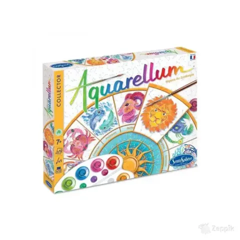 Akvarelli värvimispildid - Aquarellum Collector Zodiaque