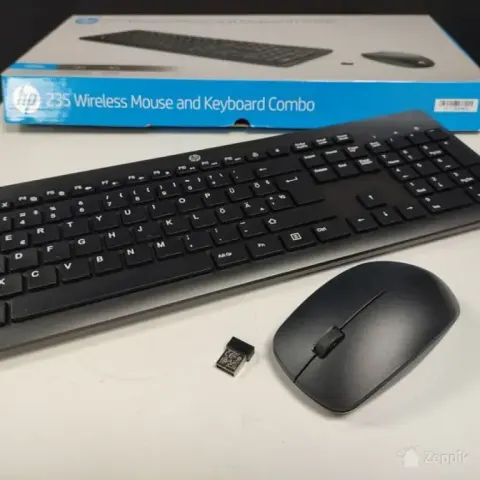 HP 235 juhtmevaba klaviatuur ja hiir, USB, must