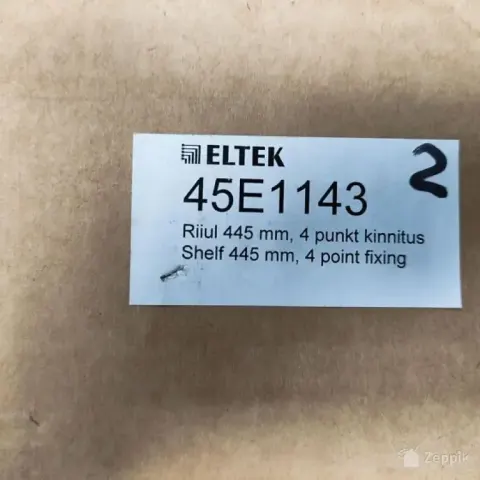 Eltek riiul 445 mm (4-punkti kinnitus)
