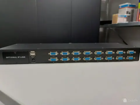 Digitus 16-port KVM lüliti + kaablid – uus