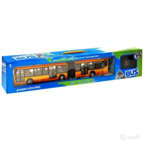 Raadioteel juhitav Buss / RC Buss Kollane / Puldiga buss valgusega