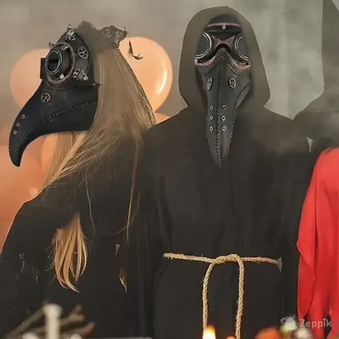 Halloweeni linnumask Steampunk