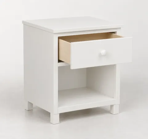 Белая тумба с ящиком и нишей 35 × 30 × 45 см