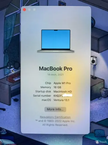 Apple MacBook M1 Pro 2021, 14 inch
