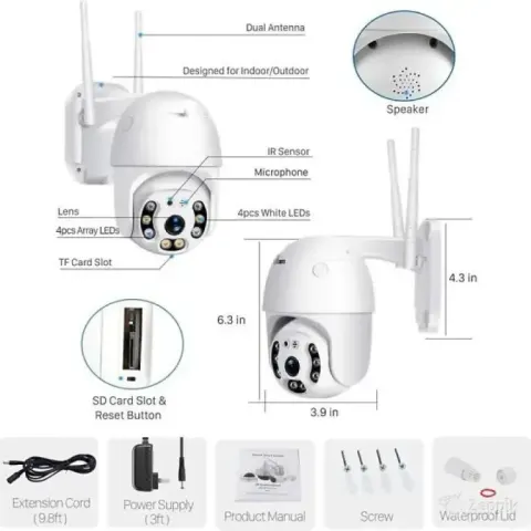 lot uus ip cctv kaamera besdersec a6