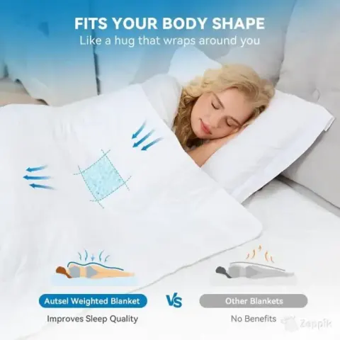 lot raskustekk 7 kg 155 x 220 cm weighted blanket