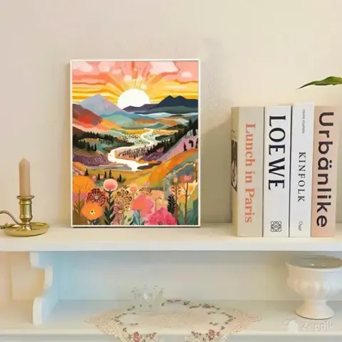 Landscapes maalid numbri järgi 20 x 30 cm, 2 tk