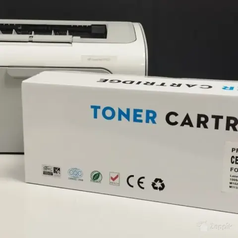 HP LaserJet P1102 laserprinter + 4 tonerkassetid