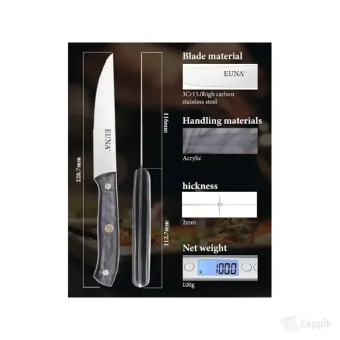 Steaknugade komplekt Euna, 4 tk