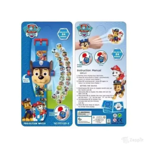 MILANDO B1 Laste käekell projektoriga Paw Patrol