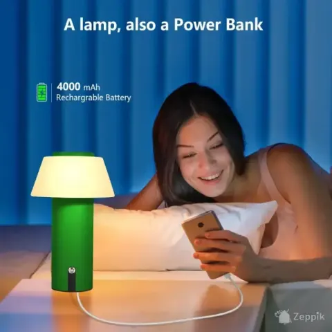 LED juhtmevaba laualamp Ecvivk B0CWPH4VG9