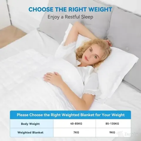 lot raskustekk 7 kg 155 x 220 cm weighted blanket