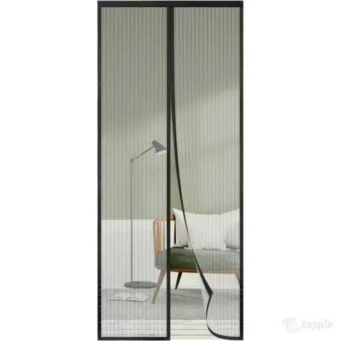Sha2wen magnetiline sääsevõrk uksele 75 × 195 cm, must