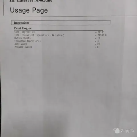 Printer HP LaserJet M402dne (mono, duplex, Ethernet)