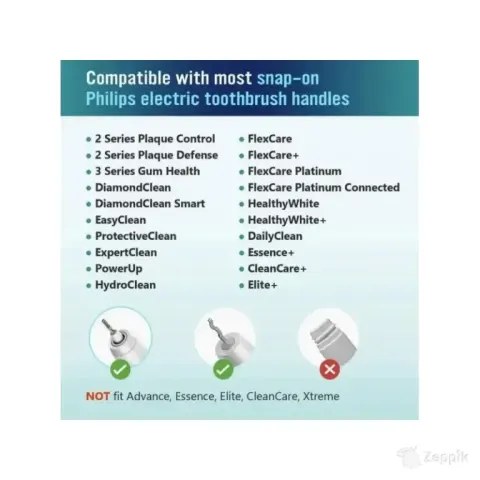 Elektrilise hambaharja otsikud Philips Sonicare jaoks (Mazimark Flexisoft, 8 tk)