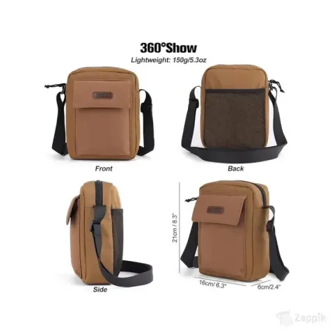 JChrocy unisex õlakott, pruun