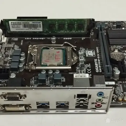 Emaplaat Gigabyte GA-B150M-D2V/8GB DDR3/i5-6402P