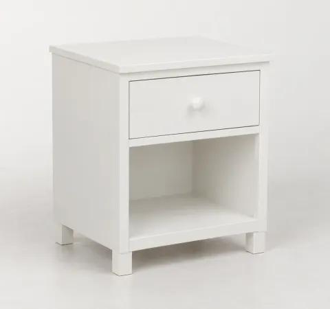 Белая тумба с ящиком и нишей 35 × 30 × 45 см