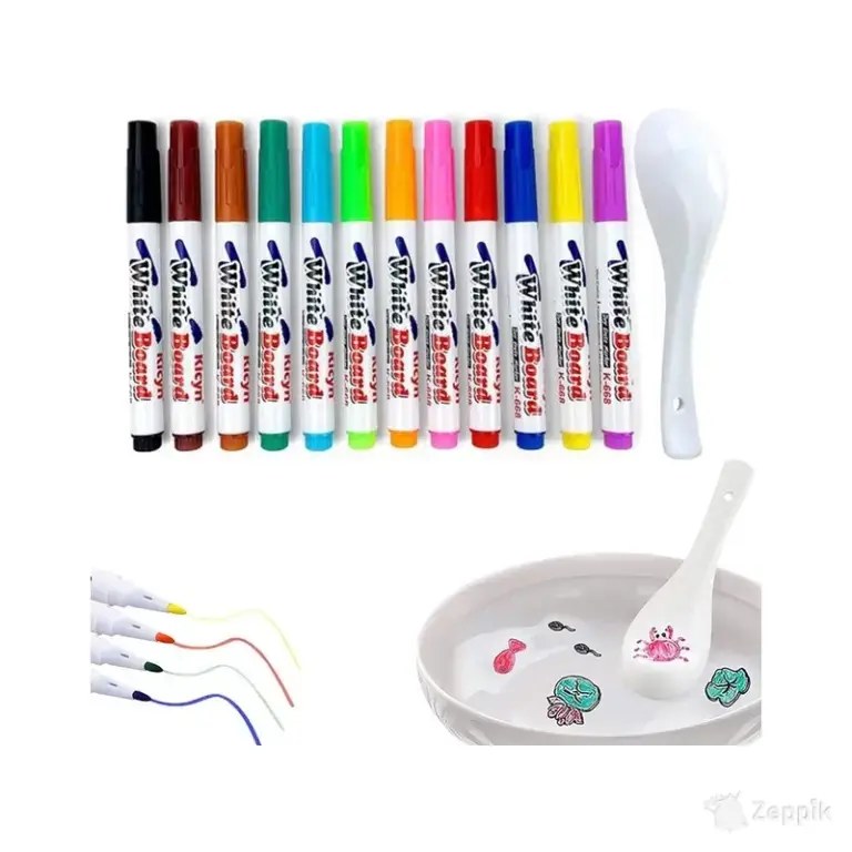 Maagiline veega maalimise marker Alkyne, 12 värvi